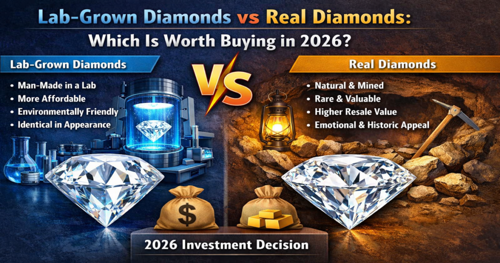 Lab grown vs Real Diamond